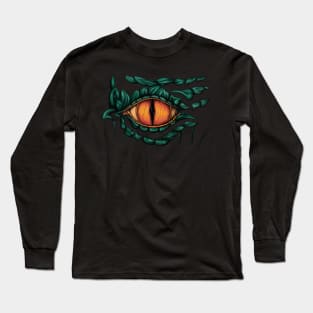 Green dragon eye, fantasy creature Long Sleeve T-Shirt